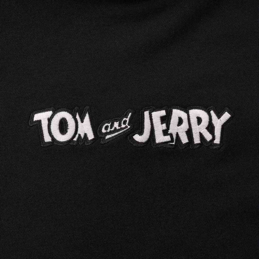Men’s French Terry Relaxed Fit Hoodie - Tom & Jerry - Black - Giordano
