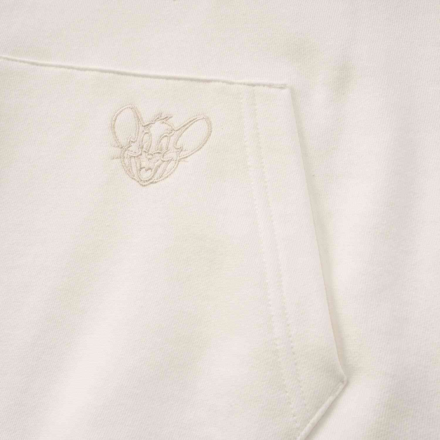 Men’s French Terry Relaxed Fit Hoodie - Tom & Jerry - White - Giordano