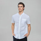 Men's Half Sleeve Linen Shirt - Giordano Online