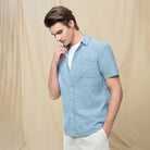 Men's Half Sleeve Linen Shirt - Giordano Online