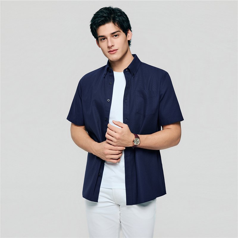 Men's Half Sleeve Wrinkle Free Shirt - Giordano Online