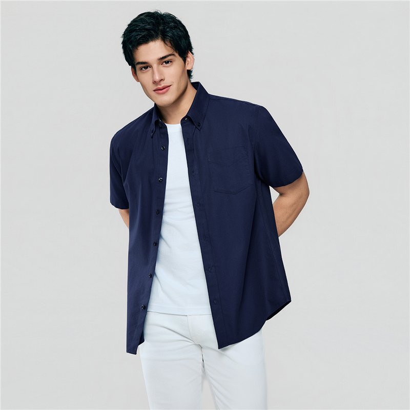 Men's Half Sleeve Wrinkle Free Shirt - Giordano Online