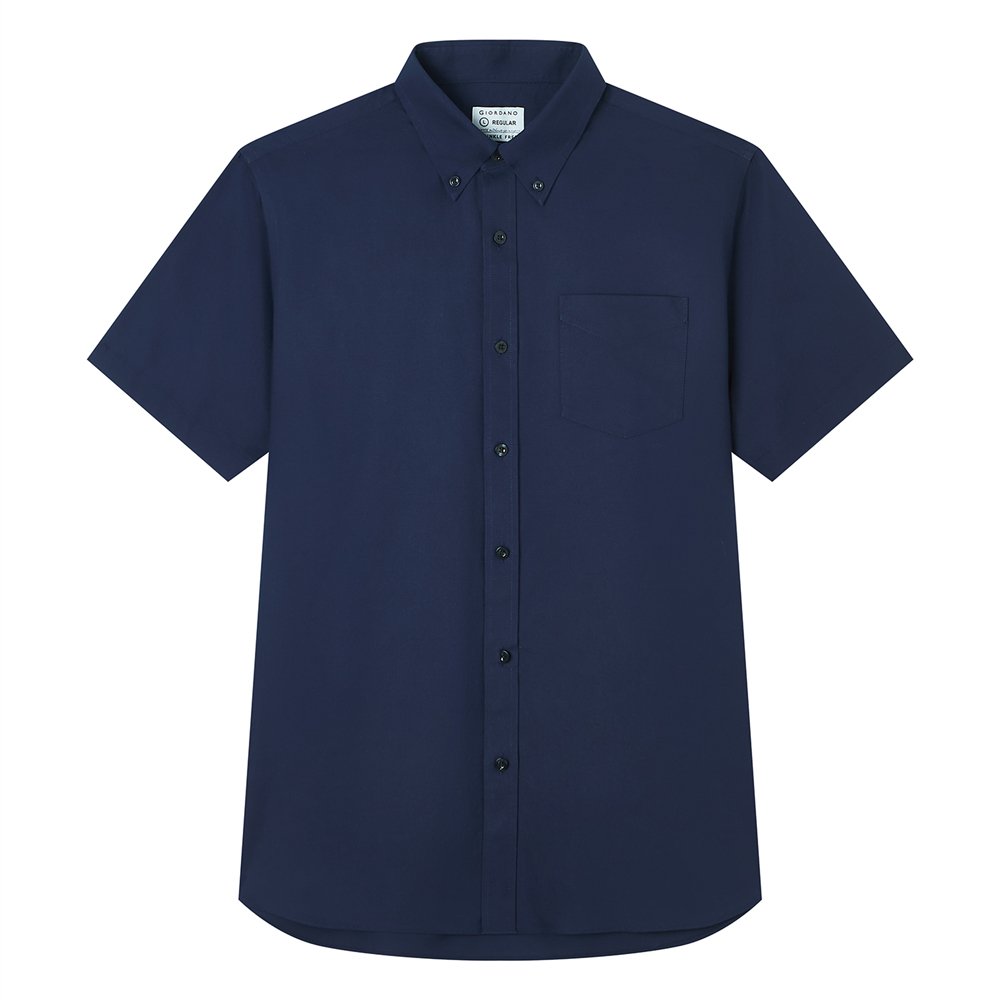 Men's Half Sleeve Wrinkle Free Shirt - Giordano Online