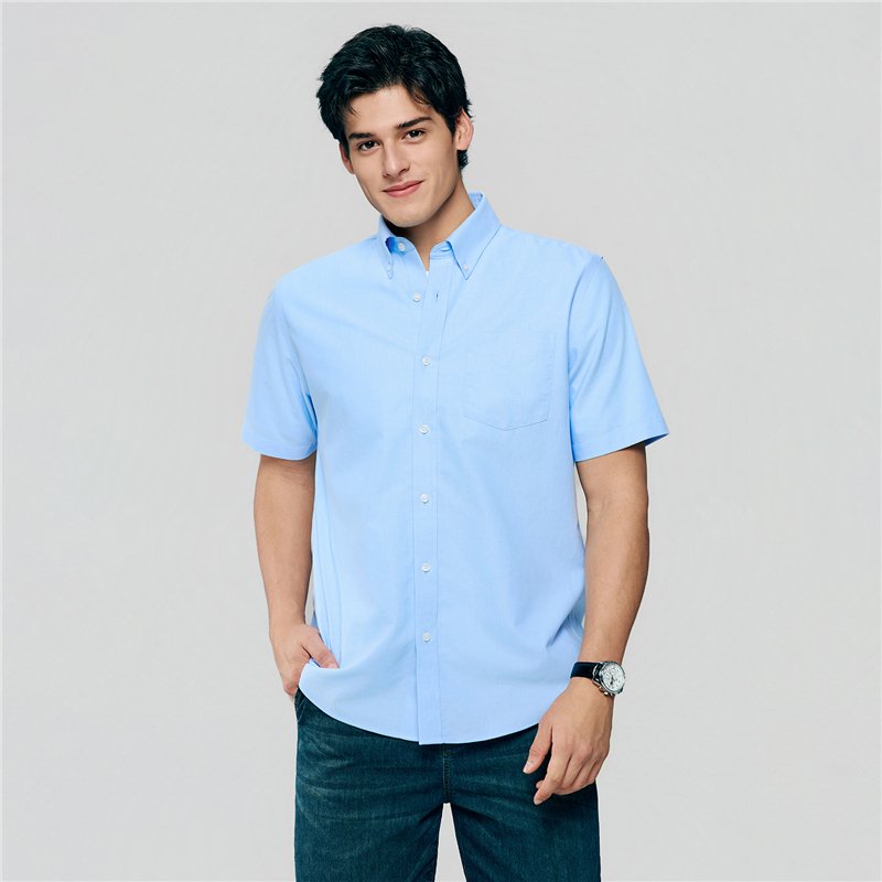 Men's Half Sleeve Wrinkle Free Shirt - Giordano Online