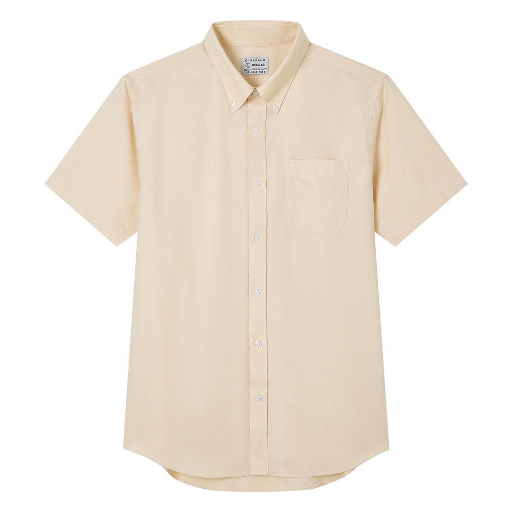 Men's Half Sleeve Wrinkle Free Shirt - Giordano Online
