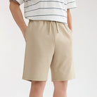 Men’s Interlock Mid‑Rise Regular Fit Elastic Waist Shorts - Giordano Online