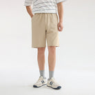 Men’s Interlock Mid‑Rise Regular Fit Elastic Waist Shorts - Giordano Online