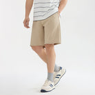 Men’s Interlock Mid‑Rise Regular Fit Elastic Waist Shorts - Giordano Online