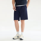 Men’s Interlock Mid‑Rise Regular Fit Elastic Waist Shorts - Giordano Online