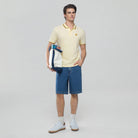 Men's Knit Collar Short Sleeve Slim Fit Embroidered Polo - Giordano Online