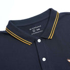 Men's Knit Collar Short Sleeve Slim Fit Embroidered Polo - Giordano Online