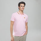 Men's Knit Collar Short Sleeve Slim Fit Embroidered Polo - Giordano Online