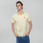Men's Knit Collar Short Sleeve Slim Fit Embroidered Polo - Giordano Online
