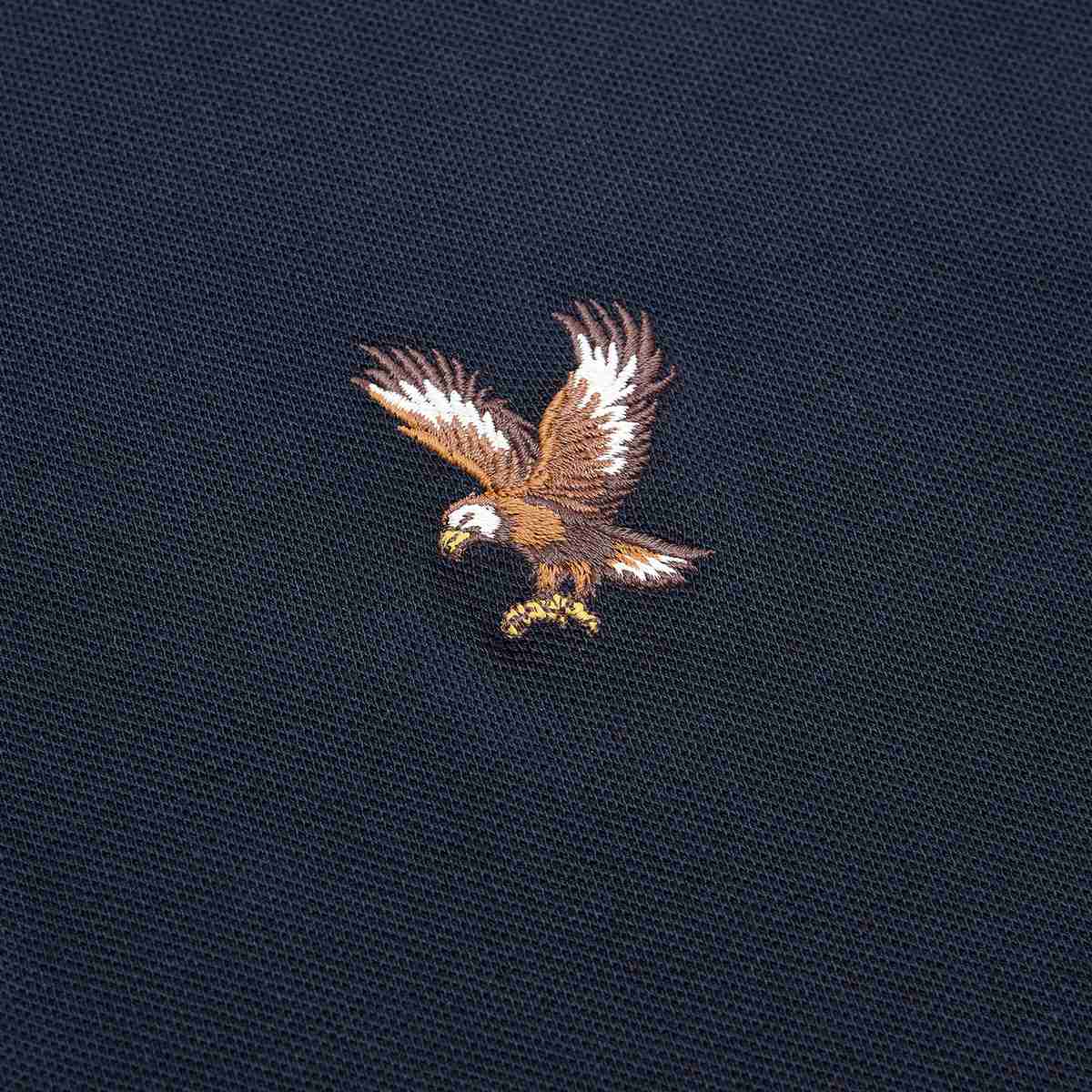 Men's Knit Collar Short Sleeve Slim Fit Embroidered Polo - Giordano Online