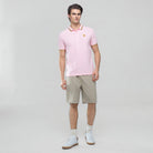 Men's Knit Collar Short Sleeve Slim Fit Embroidered Polo - Giordano Online