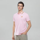 Men's Knit Collar Short Sleeve Slim Fit Embroidered Polo - Giordano Online
