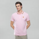 Men's Knit Collar Short Sleeve Slim Fit Embroidered Polo - Giordano Online
