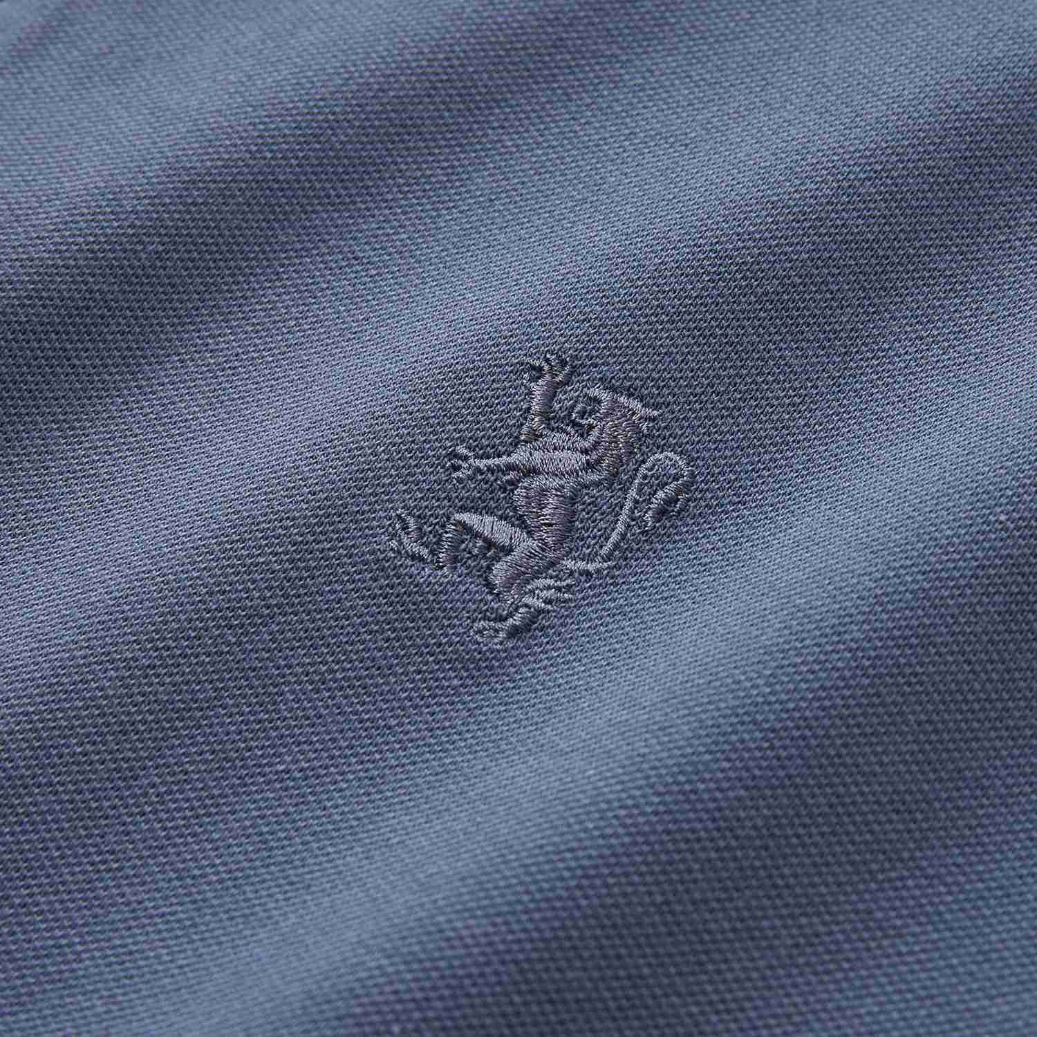 Men's Knit Collar Short Sleeve Slim Fit Zipper Polo - Giordano Online