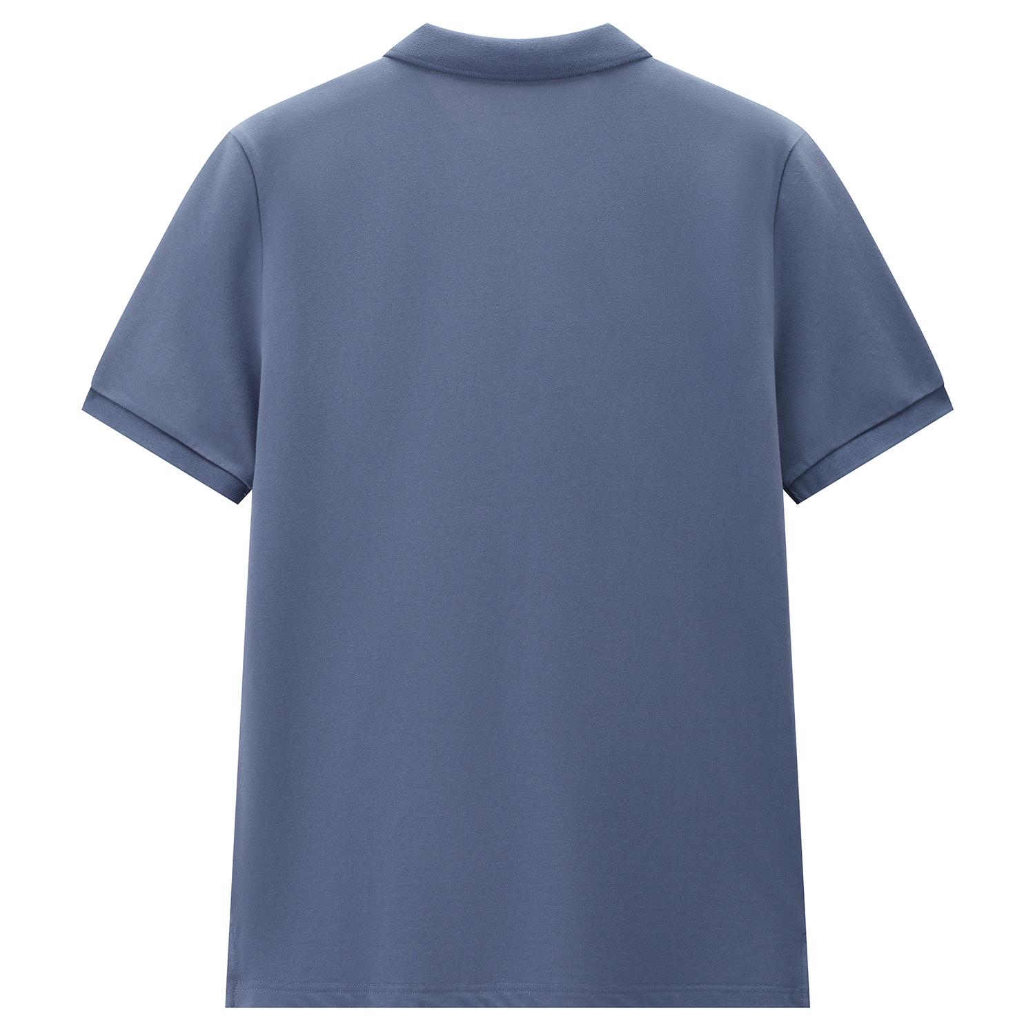 Men's Knit Collar Short Sleeve Slim Fit Zipper Polo - Giordano Online