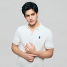 Men's Knit Collar Short Sleeve Slim Fit Zipper Polo - Giordano Online