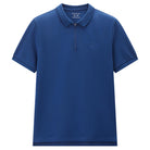 Men's Knit Collar Short Sleeve Slim Fit Zipper Polo - Giordano Online