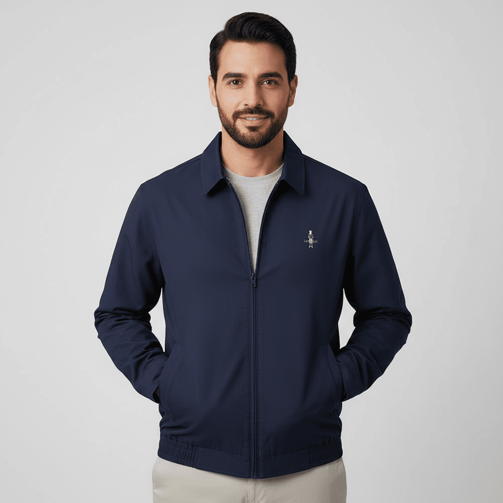 Men's Lightweight Embroidered Windbreaker Jacket - Giordano Online