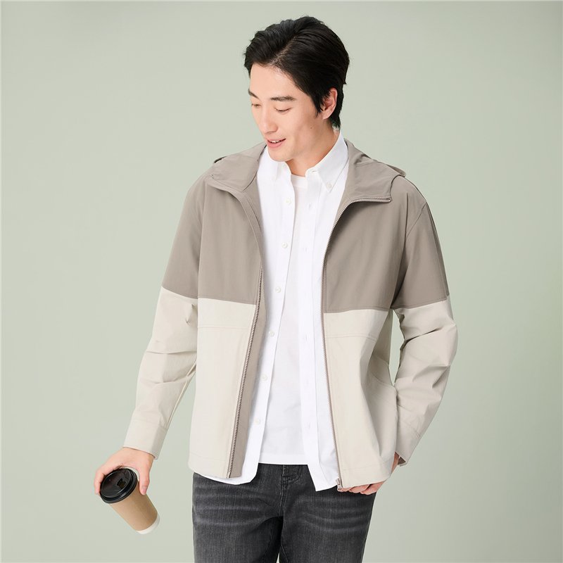 Men’s Lightweight Water‑Repellent Full‑Zip Windbreaker - Giordano Online