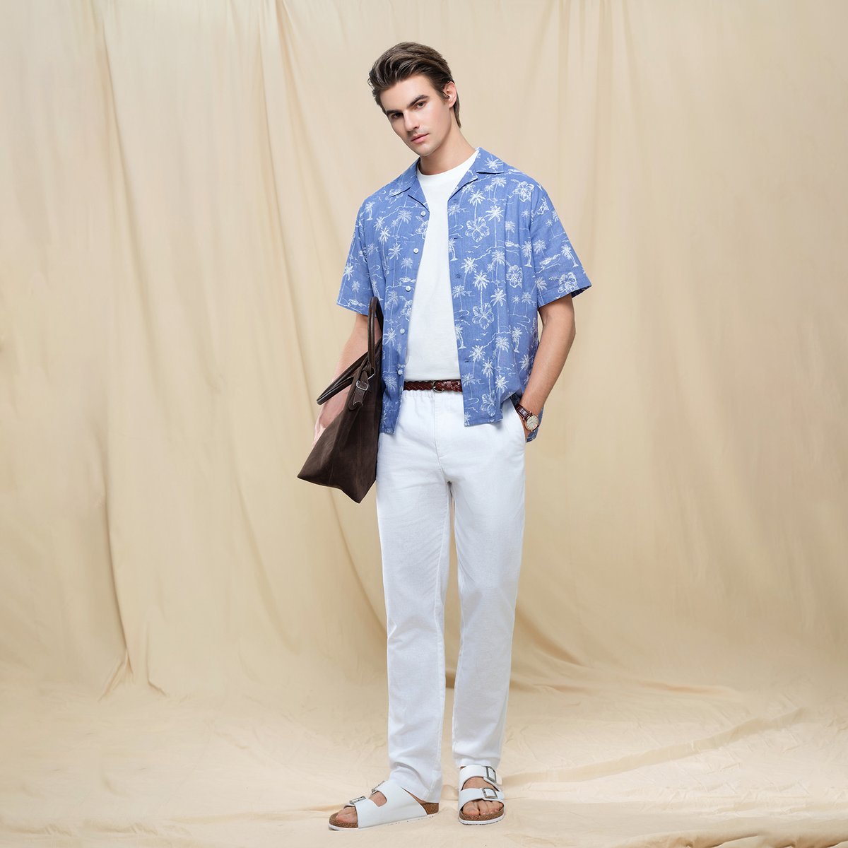 Men's Linen Cotton Poplin Shirt - Giordano Online