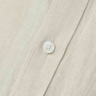 Men's Linen Cotton Poplin Short Sleeve Shirt - Brown - Giordano Online