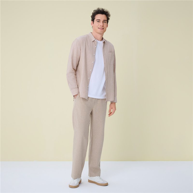 Men's Linen Shirt - Giordano Online