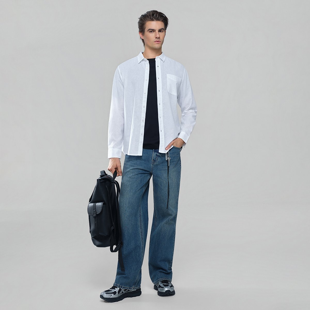 Men's Linen Shirt - Giordano Online