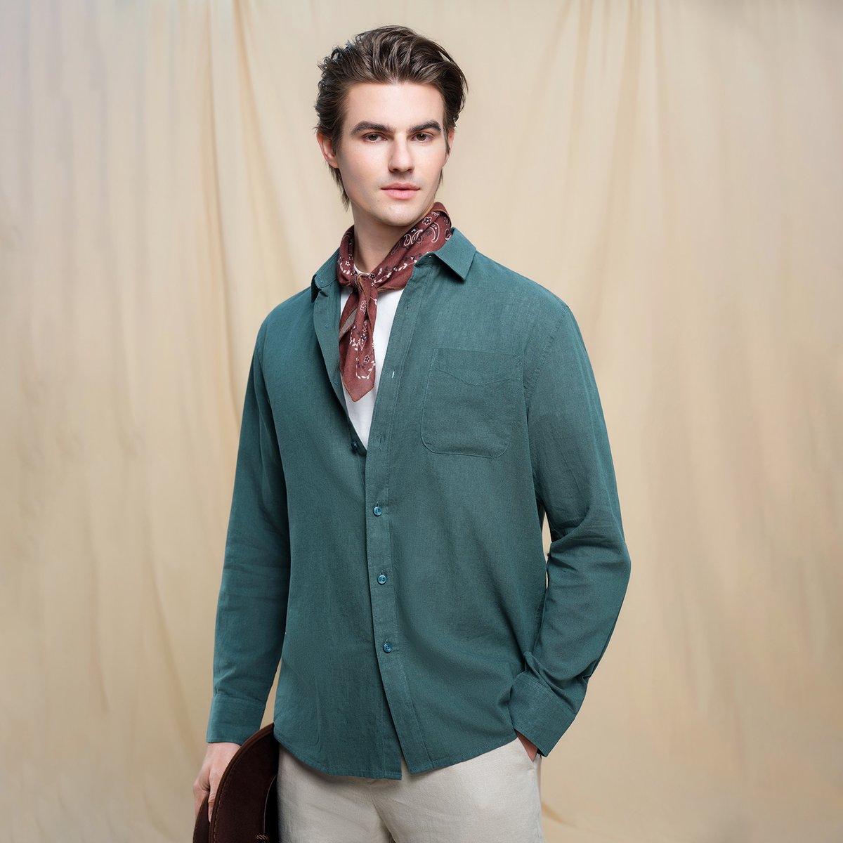 Men's Linen Shirt - Giordano Online