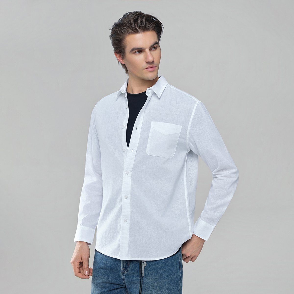 Men's Linen Shirt - Giordano Online