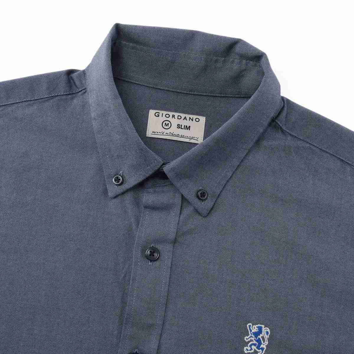Men's Lion Oxford Shirt - Giordano Online