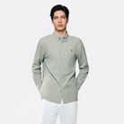 Men's Lion Oxford Slim Long Sleeve Shirt - Giordano Online