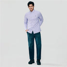 Men's Lion Oxford Slim Long Sleeve Shirt - Giordano Online