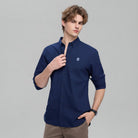 Men's Lion Oxford Slim Long Sleeve Shirt - Giordano Online