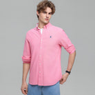 Men's Lion Oxford Slim Long Sleeve Shirt - Giordano Online