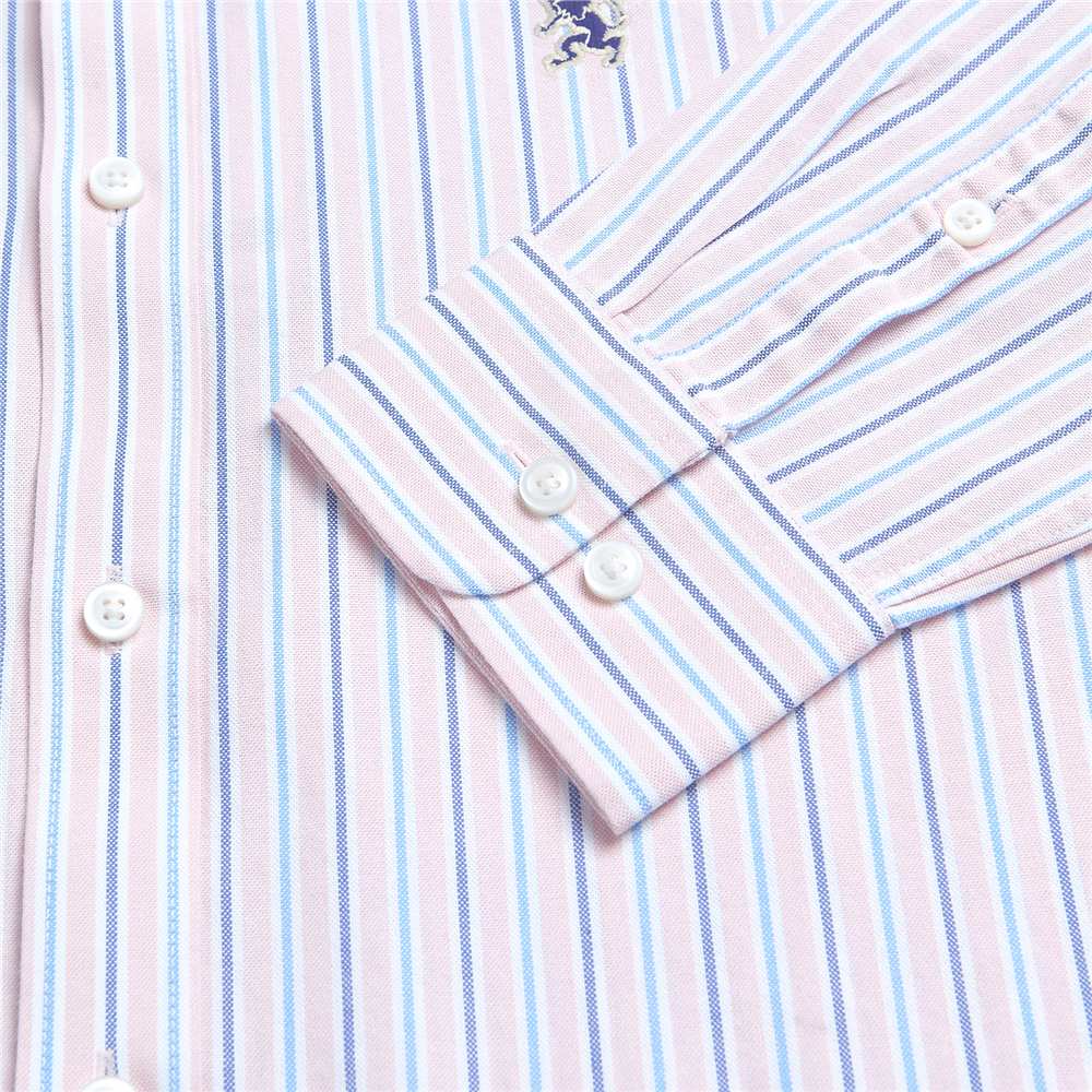 Men's Lion Oxford Slim Long Sleeve Shirt - Giordano Online