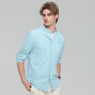 Men's Lion Oxford Slim Long Sleeve Shirt - Giordano Online
