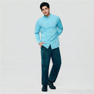 Men's Lion Oxford Slim Long Sleeve Shirt - Giordano Online