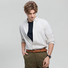 Men's Lion Oxford Slim Long Sleeve Shirt - Giordano Online