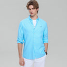 Men's Lion Oxford Slim Long Sleeve Shirt - Giordano Online