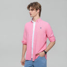 Men's Lion Oxford Slim Long Sleeve Shirt - Giordano Online