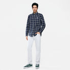 Men's Lion Oxford Slim Long Sleeve Shirt - Giordano Online