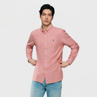 Men's Lion Oxford Slim Long Sleeve Shirt - Giordano Online