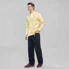 Men's Lion Oxford Slim Long Sleeve Shirt - Giordano Online