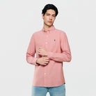 Men's Lion Oxford Slim Long Sleeve Shirt - Giordano Online