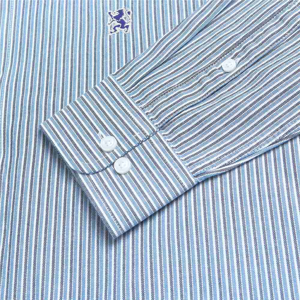 Men's Lion Oxford Slim Long Sleeve Shirt - Giordano Online