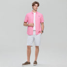 Men's Lion Oxford Slim Short Sleeve Shirt - Giordano Online